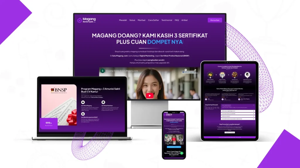 landing page bisnis